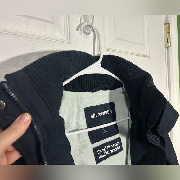 Abercrombie Navy All Season Weather Warrior Hooded Jacket Girls Kids Size Large. - Picture 8 of 14